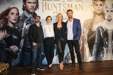 Emily Blunt, Chris Hemsworth et Charlize Theron réunis à Hambourg