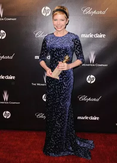 L'actrice Michelle Williams a été récompensée. Son film &quot;My Week with Marilyn&quot; est également distribué par les frères Weinstein.