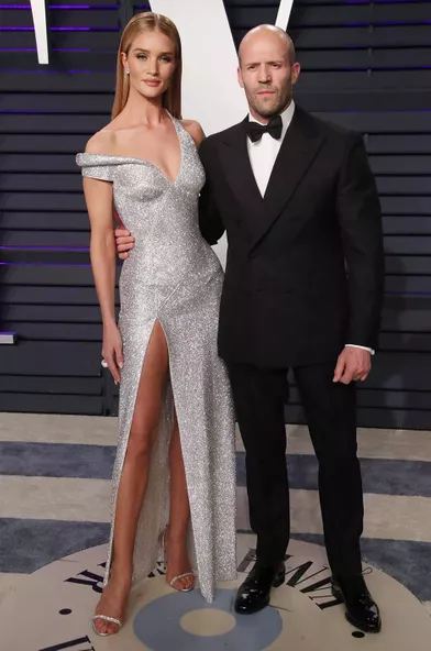 Rosie Huntington Whiteley et Jason Statham à Los Angeles le 24 février 2019.