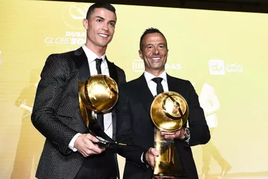 Cristiano Ronaldo à Dubaï avec son agent Jeorge Mendes
