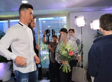 Cristiano Ronaldo etGeorgina Rodriguez à Madrid, le 18 mars 2019