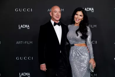 Jeff Bezos et Lauren Sanchezau gala LACMA Art+Film à Los Angeles, le 6 novembre 2021.