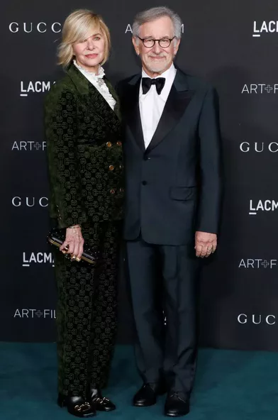 Kate Capshaw et Steven Spielbergau gala LACMA Art+Film à Los Angeles, le 6 novembre 2021.