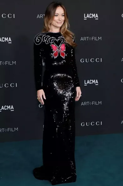 Olivia Wildeau gala LACMA Art+Film à Los Angeles, le 6 novembre 2021.