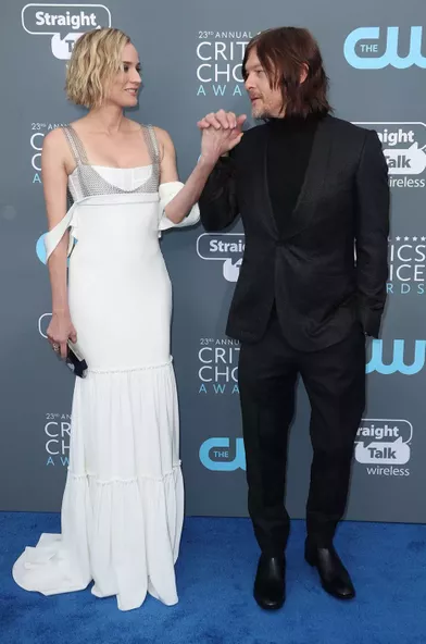 Diane Kruger et Norman Reedus auxCritics' Choice Movie Awards à Los Angeles en janvier 2018