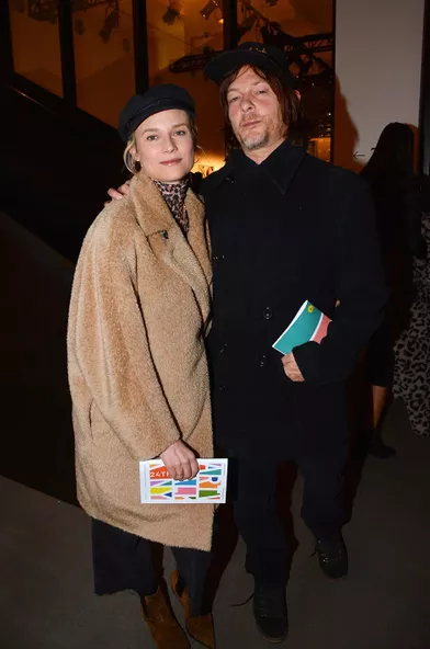 Diane Kruger et Norman Reedus lors d'une exposition à New York en novembre 2018