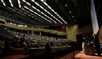 Le Prince Albert de Monaco est intervenu lors de la troisième conférence mondiale sur le climat qui se tient actuellement à Genève.