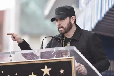 Eminem à Hollywood le30 janvier 2020