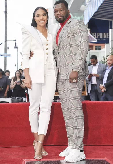 50 Cent avec sa compagne Jamira Haines à Hollywood le30 janvier 2020