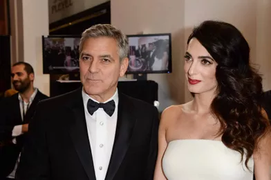 George et Amal Clooney aux César