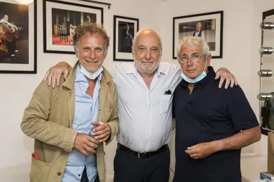 Charles Berling, François Berléand, Michel Boujenah dans les coulisses du Festival de Ramatuelle le 2 août 2020
