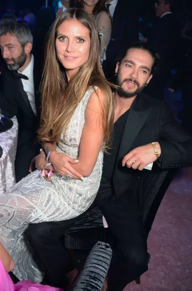 Heidi Klum et Tom Kaulitz au gala de l’amfAR le 17 mai 2018