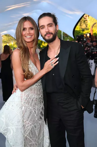 Heidi Klum et Tom Kaulitz au gala de l’amfAR le 17 mai 2018