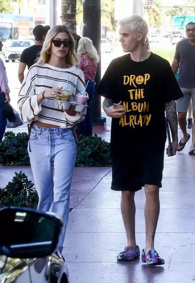 Hailey et Justin Bieber à Miami le 28 novembre 2019