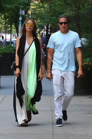 Heidi Klum et Vito Schnabel à New York en août 2017
