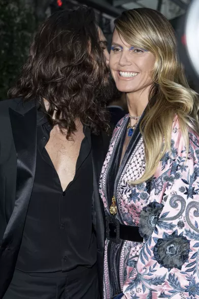 Heidi Klum et son fiancé Tom Kaulitz à Paris, le 30 juin 2019