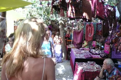 Ibiza, 2007 : Es Canar, un marché hippie très couru.