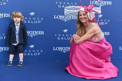 Sophie Thalmann et son fils Robinà Chantilly, le 16 juin 2019