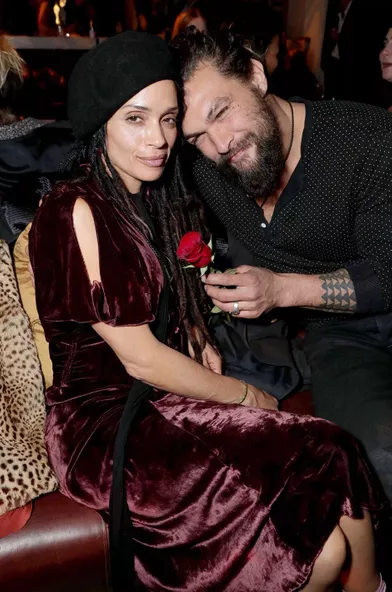 Lisa Bonet et Jason Momoa à l'after-party de la première du film «Live By Night» à Los Angeles en janvier 2017