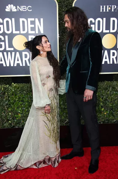 Lisa Bonet et Jason Momoa aux Golden Globes à Los Angeles en janvier 2020