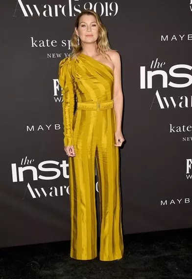Ellen Pompeoà la soirée InStyle Awards à Los Angeles le 21 octobre 2019