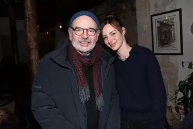 Jean-Pierre Darroussin et Louise Bourgoinlors de la générale de la pièce «Rimbaud en Feu» au théâtre Antoine à Paris le 13 janvier 2022