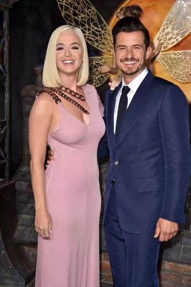 Katy Perry et Orlando Bloom à la première de &quot;Carnival Row&quot;, le 21 août 2019 à Los Angeles.