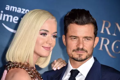 Katy Perry et Orlando Bloomà la première de &quot;Carnival Row&quot;, le 21 août 2019 à Los Angeles.