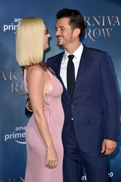 Katy Perry et Orlando Bloomà la première de &quot;Carnival Row&quot;, le 21 août 2019 à Los Angeles.