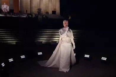 Katy Perrychante lors de l'inauguration de Joe Biden durant le programme «Celebrating America» le 20 janvier 2021
