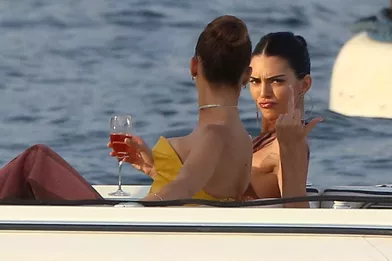 Kendall Jenner et Bella Hadid à Monaco le 25 mai 2019