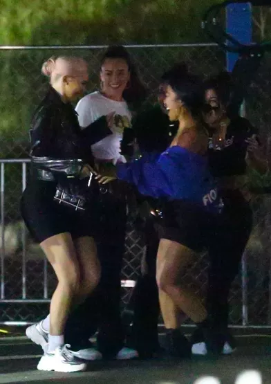 Kylie Jenner et ses amis au concert de Beyoncé et Jay Z, à Los Angeles, dimanche 23 septembre