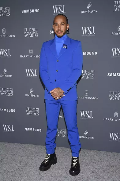 Lewis Hamilton auxInnovator Awards à New York le 1er novembre 2021