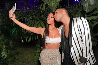 Kim Kardashian avec Olivier Rousteing le 20 juillet 2017