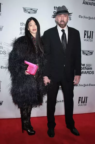 Nicolas Cage et son épouse Rikoaux Gotham Awards à New York le 29 novembre 2021