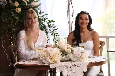 Heather Morris et Naya Riveradans la saison 6 de«Glee» (2015)
