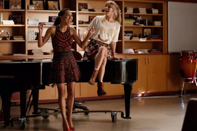 Naya Rivera et Heather Morris dans la saison 6 de«Glee» (2015)