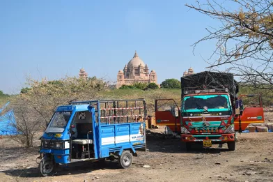 Les préparatifs du mariage ont commencé au Umaid Bhawan Palace, à Jodhpur en Inde