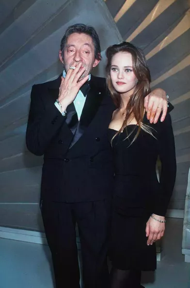 Vanessa Paradis avec Serge Gainsbourg en 1990
