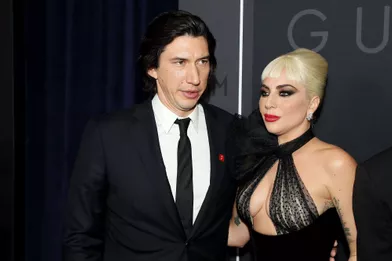Adam Driver et Lady Gagaà l'avant-première du film «House of Gucci» à New York le 16 novembre 2021