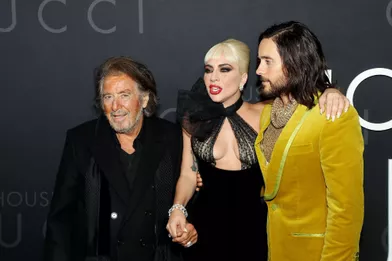 Al Pacino, Lady Gaga et Jared Letoà l'avant-première du film «House of Gucci» à New York le 16 novembre 2021