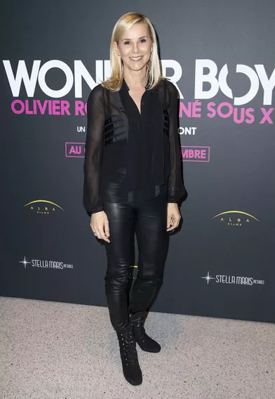 Laurence Ferrarià la projection du documentaire «Wonder Boy - Né Sous X» à l'Assemblée Nationale à Paris le 27 novembre 2019