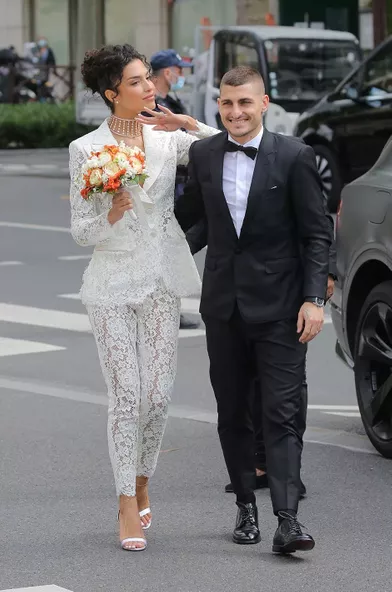 Jessica Aidi et Marco Verratti - Marco Verrati: les images de son mariage avec le top français Jessica Aïdi