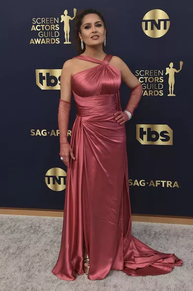 Salma Hayek at the SAG Awards in Los Angeles on February 27, 2022
