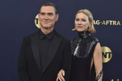 Billy Crudup and Naomi Watts at the SAG Awards in Los Angeles on February 27, 2022