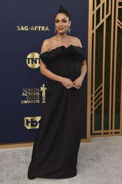 Rosario Dawson at the SAG Awards in Los Angeles on February 27, 2022