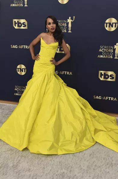 Kerry Washington at the SAG Awards in Los Angeles on February 27, 2022