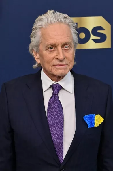 Michael Douglas at the SAG Awards in Los Angeles on February 27, 2022