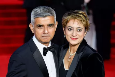 Le maire de Londres,Sadiq Khan et sa femme Saadiya