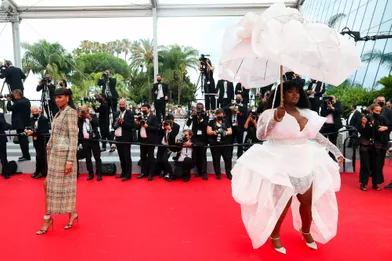 Cindy Bruna et Yseultau Festival de Cannes, le 16 juillet 2021.